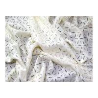 Polyester Fancy Lace Dress Fabric Ivory