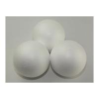 Polystyrene Shapes Round Ball White