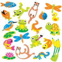 pond pals foam stickers per 3 packs