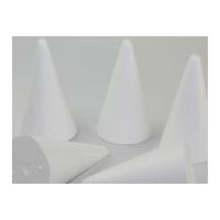 polystyrene shapes cone white