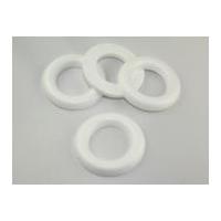 polystyrene shapes half ring wreath white