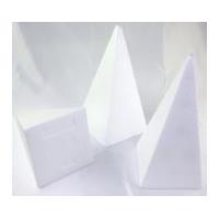 Polystyrene Shapes Pyramid Cone White