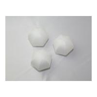 polystyrene shapes hexagon ball white