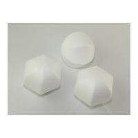 Polystyrene Shapes Hexagon Ball White