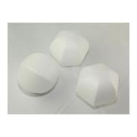 polystyrene shapes hexagon ball white