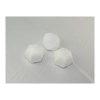 polystyrene shapes hexagon ball white