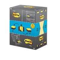 Post-it Sticky Notes Value Display Pack Dispenser with Pads Yellow (16 x 100 Sheets)