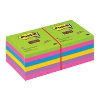 Post-it Super Sticky Notes Ultra Assorted (12 x 90 Sheets)