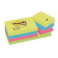 Post-it Sticky Notes Warm Neon Rainbow (12 x 100 Sheets)