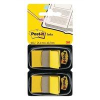 Post-it Index Flags 25mm Yellow (2 x 50 Flags)