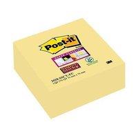post it super sticky cube note pad 76mm x 76mm 1 x 270 sheets yellow r ...