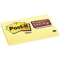 post it super sticky notes canary yellow 12 x 90 sheets