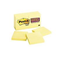 post it super sticky notes canary yellow 12 x 90 sheets