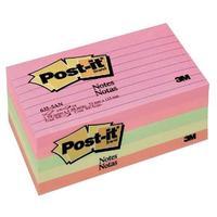 Post-it (76 x 127mm) Sticky Notes Lined Assorted (5 x 100 Sheets) - Cape Town Collection