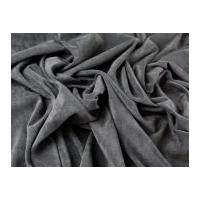 Poly, Viscose & Lycra Velveteen Stretch Suiting Dress Fabric Brown