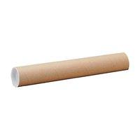 postal tube cardboard 75mm x 940mm with plastic end caps pack of 12