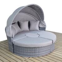 Port Royal Platinum Grey Large Daybed