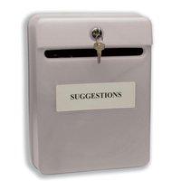 Post or Suggestion Box Wall Mountable with Fixings (Grey)