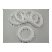 polystyrene shapes full ring wreath white