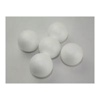 Polystyrene Shapes Round Ball White