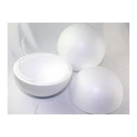 Polystyrene Shapes Round 2 Piece Ball White