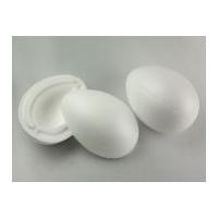 polystyrene shapes 2 piece egg white