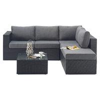 Port Royal Prestige Right Hand Small Corner Sofa Set in Black