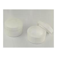 polystyrene shapes round box white