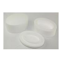 Polystyrene Shapes Oval Box White