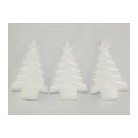 Polystyrene Shapes Hanging Christmas Tree White