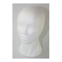 Polystyrene Shapes Ladies Head White