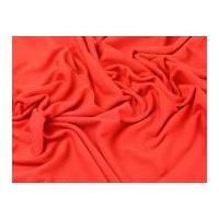 Polyester Rib Stretch Jersey Dress Fabric Fire Orange