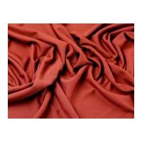 Polyester Rib Stretch Jersey Dress Fabric Terracotta