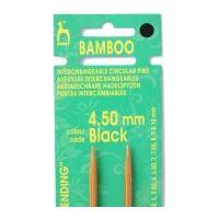 Pony Bamboo Circular Interchangeable Knitting Needles Shank Black