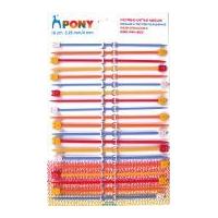 pony childrens plastic knitting needles