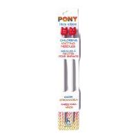 pony childrens metal knitting needles 45mm