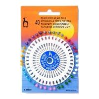 Pony Pearl Head Pin Wheel Assorted Colours