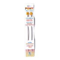 pony childrens metal knitting needles 325mm