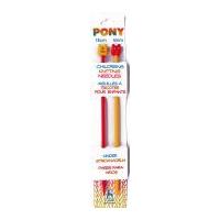 pony childrens plastic knitting needles 4mm