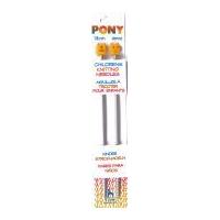 pony childrens metal knitting needles 4mm