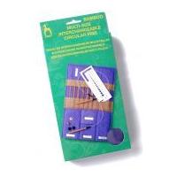 Pony Bamboo Circular Interchangeable Knitting Needles in Case