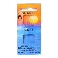 Pony Gold Eye Sharps Hand Sewing Needles