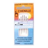 Pony Colour Coded Eye Chenille Sewing Needles