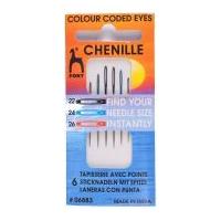 Pony Colour Coded Eye Chenille Sewing Needles