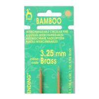 Pony Bamboo Circular Interchangeable Knitting Needles Shank Gold