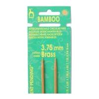 Pony Bamboo Circular Interchangeable Knitting Needles Shank Gold