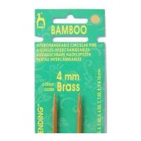 Pony Bamboo Circular Interchangeable Knitting Needles Shank Gold