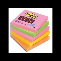 Post it Super Sticky Neon Rainbow Notes (76mm x76mm) (5 Pack)