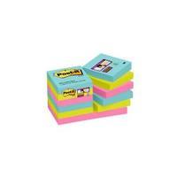 post it super sticky 476 x 476mm removable notes assorted colours 12