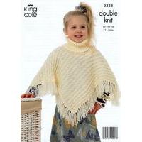 ponchos in king cole dk 3338